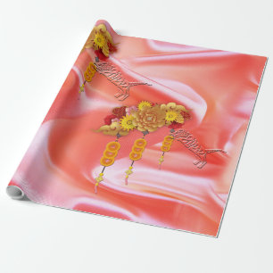 Papier Cadeau L'année du papier d'enveloppement de tigre