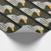 Papier Cadeau L'anniversaire de Skyler, canard mignon et blanc, (Coin)