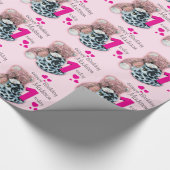 Papier Cadeau L'anniversaire doux de jouets d'âge nommé de (Coin)