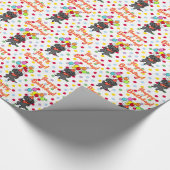 Papier Cadeau L'anniversaire monte en ballon le papier (Coin)