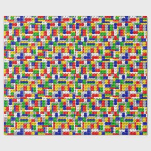 Papier Cadeau L'anniversaire/partie du garçon de couleur