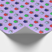 Papier Cadeau Lanternes Bryn Mawr Papier d'enveloppement Lilac v (Coin)