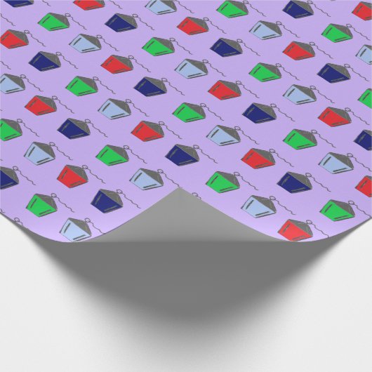 Papier Cadeau Lanternes Bryn Mawr Papier d'enveloppement Lilac v (Coin)