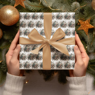 Papier Cadeau Lanternes de perruques Noël