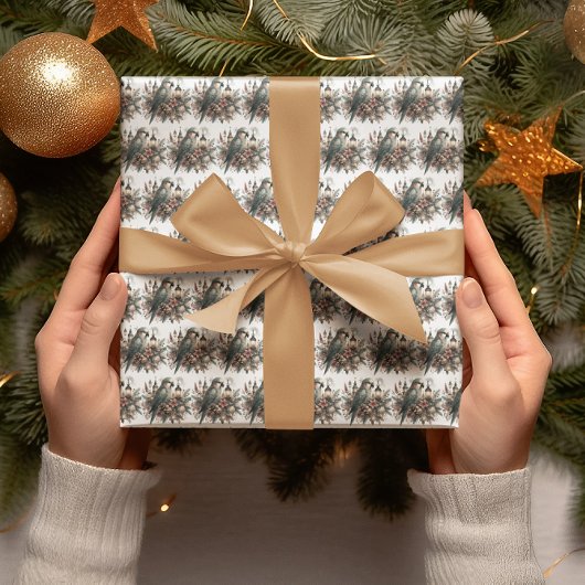 Papier Cadeau Lanternes de perruques Noël