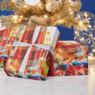 Papier Cadeau Lanternes du Nouvel An chinois