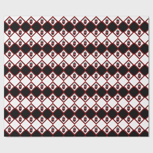 Papier cadeau Lanternes gothiques (Plat)