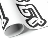 Papier Cadeau Lao / Laos Numéro Huit / 8 / ໘ (Mauvais/Peuple) La (Coin rond)