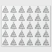 Papier Cadeau Laos / Laos Numéros Pyramid Laotien Script (Plat)