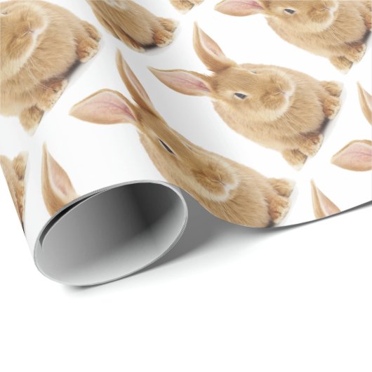 Papier Cadeau Lapin (Coin rond)