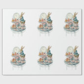 papier cadeau lapin  (Plat)