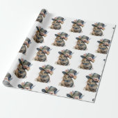 Papier Cadeau Lapin aquarelle adorable (Déroulé)