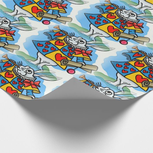 Papier Cadeau Lapin blanc (Coin)