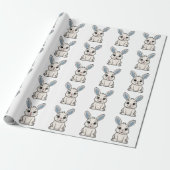 Papier Cadeau Lapin Blanc (Déroulé)