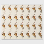 Papier Cadeau Lapin blanc Alice dans le personnage Wonderland (Plat)