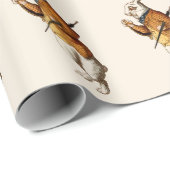 Papier Cadeau Lapin blanc Alice dans le personnage Wonderland (Coin rond)