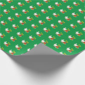 Papier Cadeau Lapin Blanc Joyeux Pâques (Coin)