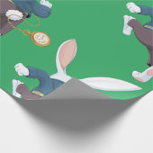 Papier Cadeau Lapin Blanc Qui S'Éloigne