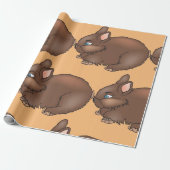 Papier Cadeau Lapin Brown (Déroulé)