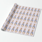 Papier Cadeau Lapin classique en veste bleue (Déroulé)