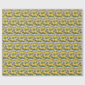 Papier Cadeau Lapin Dans Les Daffodiques De Printemps (Plat)