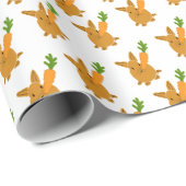 Papier Cadeau Lapin de Pâques (Coin rond)