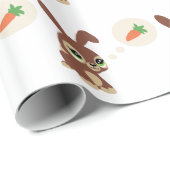 Papier Cadeau lapin de pâques (Coin rond)