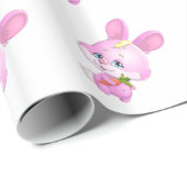 Papier Cadeau Lapin de Pâques (Coin rond)