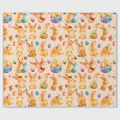 Papier Cadeau Lapin de Pâques (Plat)