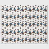 Papier Cadeau Lapin de Pâques (Plat)