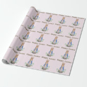 Papier Cadeau lapin de Pâques (Déroulé)