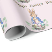 Papier Cadeau lapin de Pâques (Coin rond)