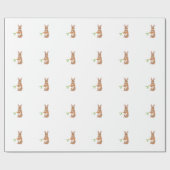 Papier Cadeau Lapin de Pâques (Plat)