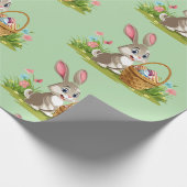 Papier Cadeau lapin de Pâques (Coin)