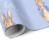 Papier Cadeau Lapin de Pâques Classique (Coin rond)