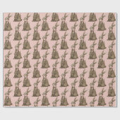 Papier Cadeau Lapin de Pâques en chocolat (Plat)