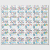 Papier Cadeau Lapin de Pâques et Œufs - (Plat)