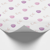 Papier Cadeau Lapin de Pâques et oeufs de Pâques (Coin)