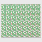 Papier Cadeau Lapin de Pâques lapin Pastel Vert mignonne Bébé an (Plat)