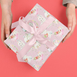 Papier Cadeau Lapin de Pâques Lapins Mignons Imprimé