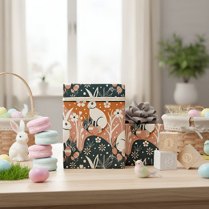 Papier Cadeau Lapin de Pâques moderne