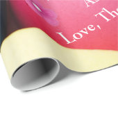 Papier Cadeau Lapin de Pâques personnalisé (Coin rond)