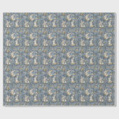 Papier Cadeau Lapin de printemps de Pâques (Plat)