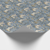Papier Cadeau Lapin de printemps de Pâques (Coin)