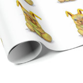 Papier Cadeau Lapin d'eau (Coin rond)