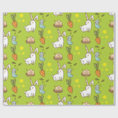 Papier Cadeau Lapin Et Amis De Pâques Motif (Plat)