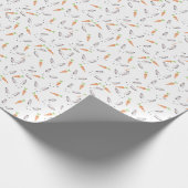 Papier Cadeau Lapin et carotte de Cute Bunny (Coin)