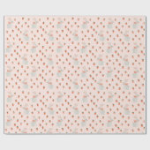 Papier Cadeau Lapin et fraise (Plat)