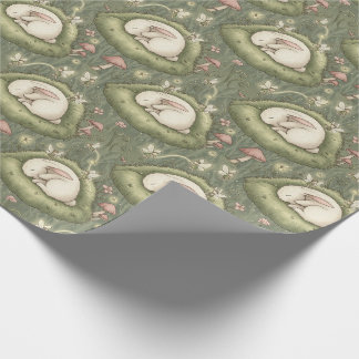 Papier Cadeau Lapin fantaisiste dans le style d'illustration jap