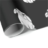 Papier Cadeau Lapin Hipster Drôle Lapin Avec Lunettes Mignonne A (Coin rond)